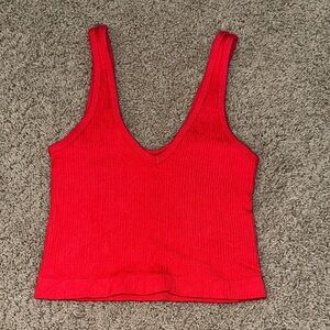 Urban Outfitters Scarlet Ribbed Tank Top